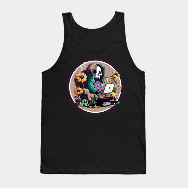 Remote Work Tank Top by SquishyKitkat